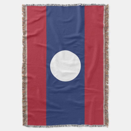 Laos-Flagge Decke (Vorderseite Vertikal)