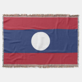 Laos-Flagge Decke (Vorderseite)
