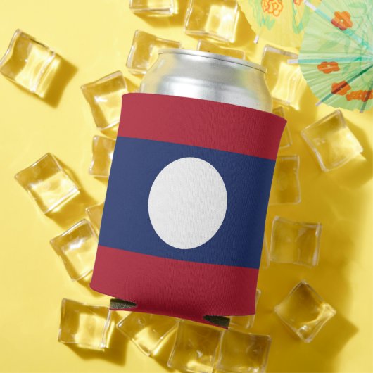 Laos-Flagge Dosenkühler (In Situ Sommer)