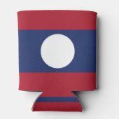 Laos-Flagge Dosenkühler (Rückseite)