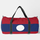 Laos-Flagge Duffle Bag (Vorderseite)