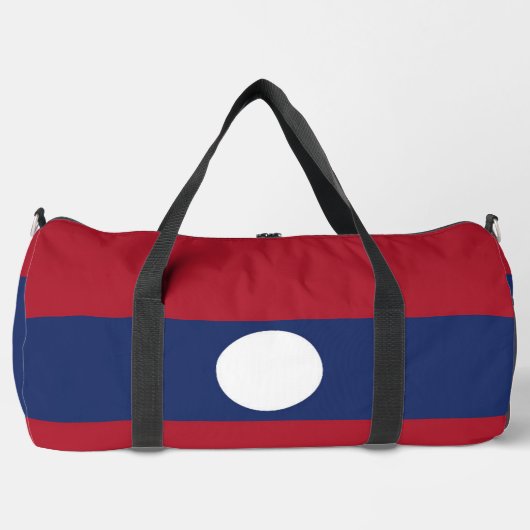 Laos-Flagge Duffle Bag (Vorderseite)