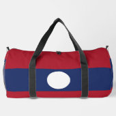 Laos-Flagge Duffle Bag (Rückseite)