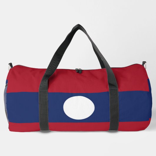 Laos-Flagge Duffle Bag (Rückseite)