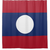 Laos-Flagge Duschvorhang (Vorderseite)