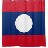 Laos-Flagge Duschvorhang (Vorderseite)