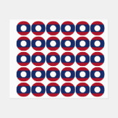 Laos-Flagge Etiketten (Blatt)