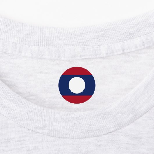 Laos-Flagge Etiketten (Befestigt)