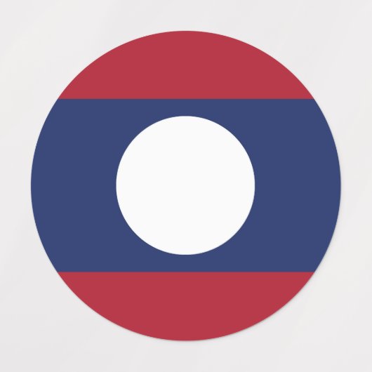 Laos-Flagge Etiketten (Design 1)