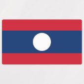 Laos-Flagge Etiketten (Design 1)