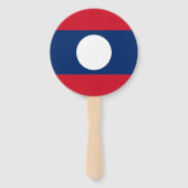 Laos-Flagge Fächer (Rückseite)