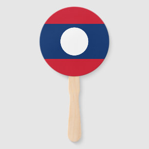 Laos-Flagge Fächer