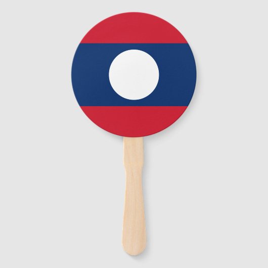 Laos-Flagge Fächer (Vorderseite)