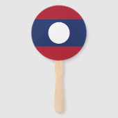 Laos-Flagge Fächer (Rückseite)