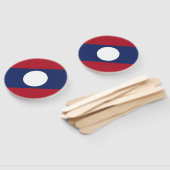 Laos-Flagge Fächer (Non-assembled)