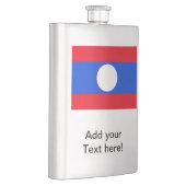 Laos-Flagge Flachmann (Rechts)