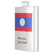 Laos-Flagge Flachmann (Links)