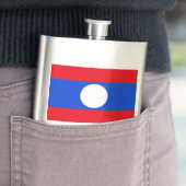 Laos-Flagge Flachmann (Beispiel)