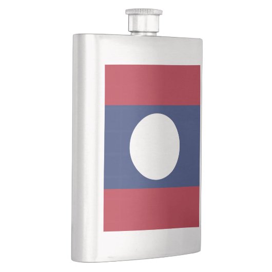 Laos-Flagge Flachmann (Rechts)