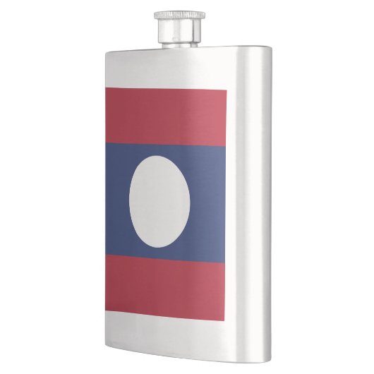 Laos-Flagge Flachmann (Links)