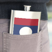 Laos-Flagge Flachmann (Beispiel)