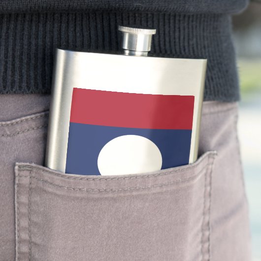 Laos-Flagge Flachmann (Beispiel)