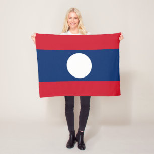 Laos-Flagge Fleecedecke