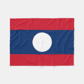 Laos-Flagge Fleecedecke (Vorderseite (Horizontal))