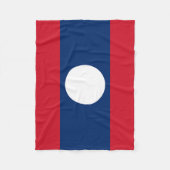 Laos-Flagge Fleecedecke (Vorderseite)