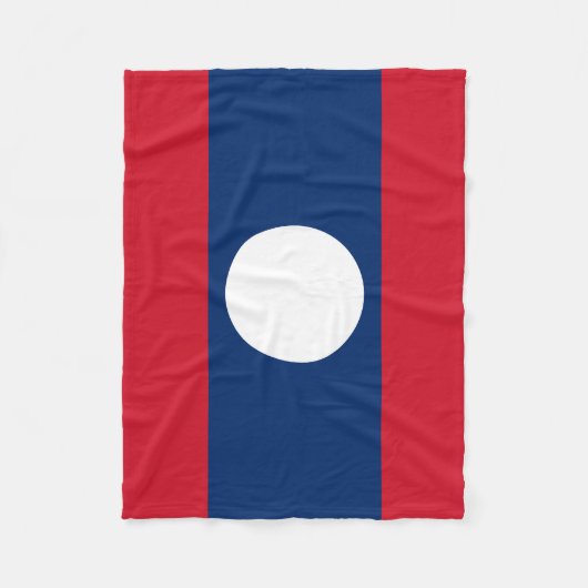 Laos-Flagge Fleecedecke (Vorderseite)