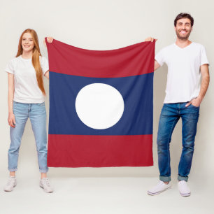 Laos-Flagge Fleecedecke