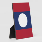 Laos-Flagge Fotoplatte (Seite)