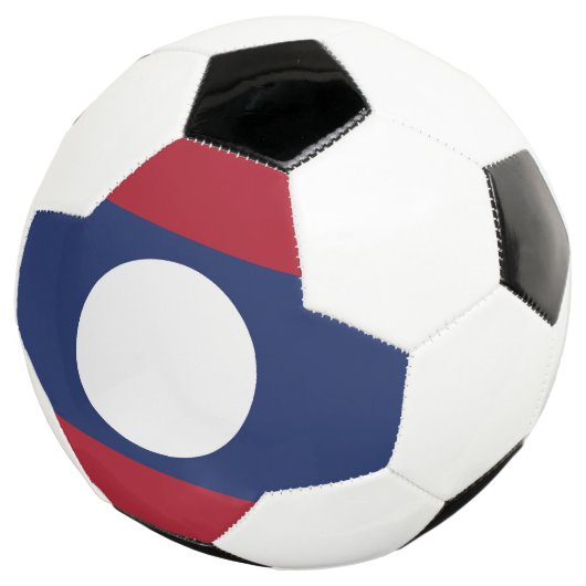 Laos-Flagge Fußball (Dreiviertel)
