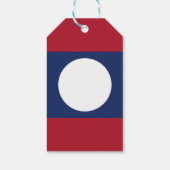 Laos-Flagge Geschenkanhänger (Rückseite)