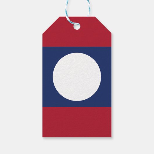 Laos-Flagge Geschenkanhänger (Rückseite)