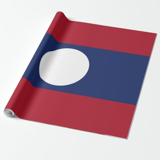 Laos-Flagge Geschenkpapier (Ungerollt)