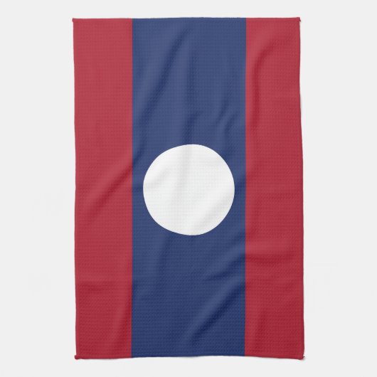 Laos-Flagge Geschirrtuch (Vertikal)