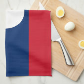 Laos-Flagge Geschirrtuch (Viertel Falte)