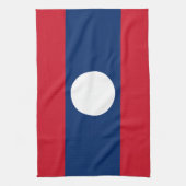 Laos-Flagge Geschirrtuch (Vertikal)