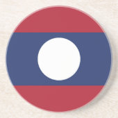 Laos-Flagge Getränkeuntersetzer (Vorne)