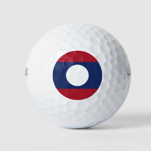 Laos-Flagge Golfball (Vorderseite)