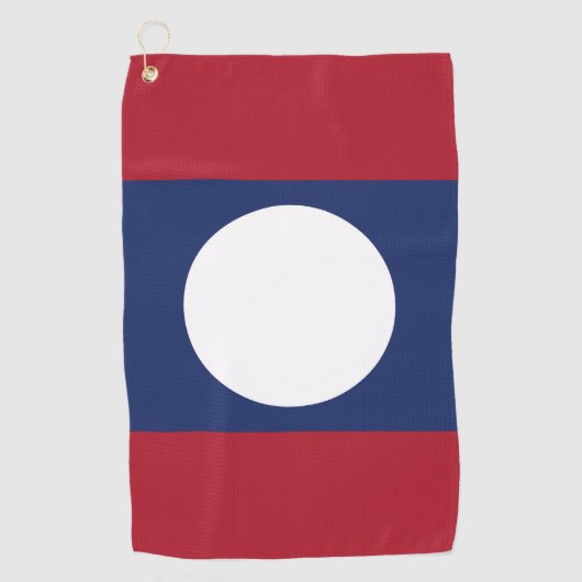 Laos-Flagge Golfhandtuch (Vorderseite)