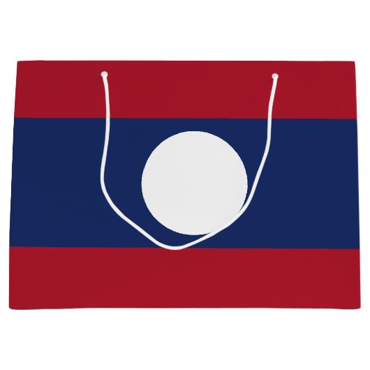 Laos-Flagge Große Geschenktüte (Vorderseite)