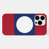 Laos-Flagge iPhone Hülle (Rückseite (Horizontal))
