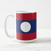 Laos-Flagge Kaffeetasse (Links)