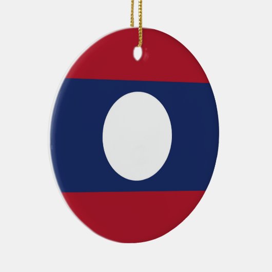 Laos-Flagge Keramik Ornament (Rechts)