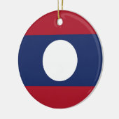 Laos-Flagge Keramik Ornament (Links)