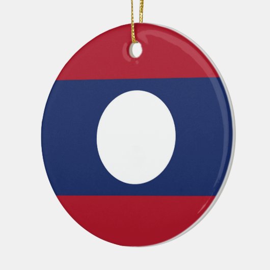 Laos-Flagge Keramik Ornament (Links)