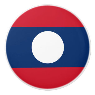 Laos-Flagge Keramikknauf