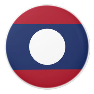 Laos-Flagge Keramikknauf